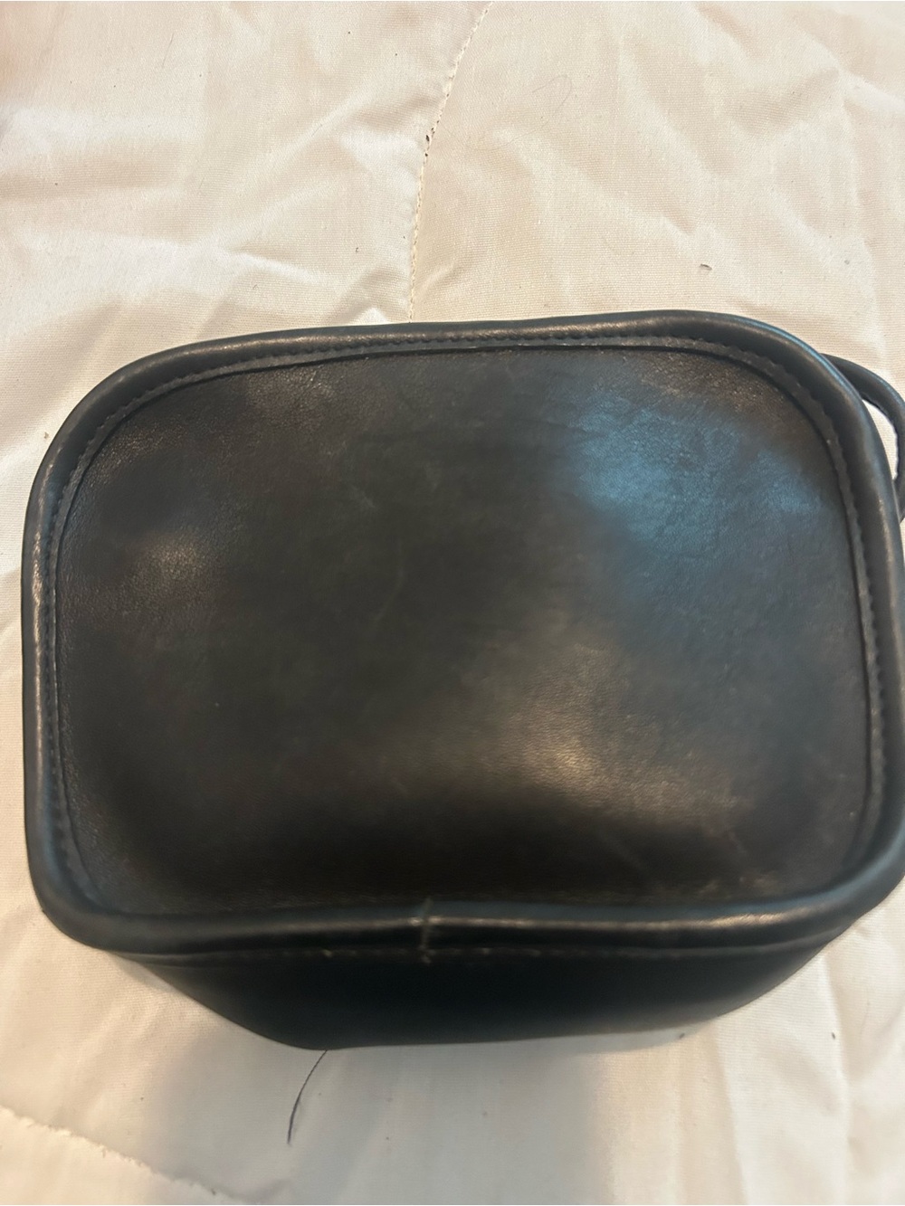 Coach Black Leather Crossbody Camera Bag